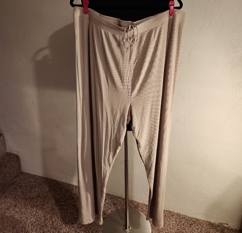 SKIMS Light Neutral Drawstring Modal Lounge Pants Size 3X